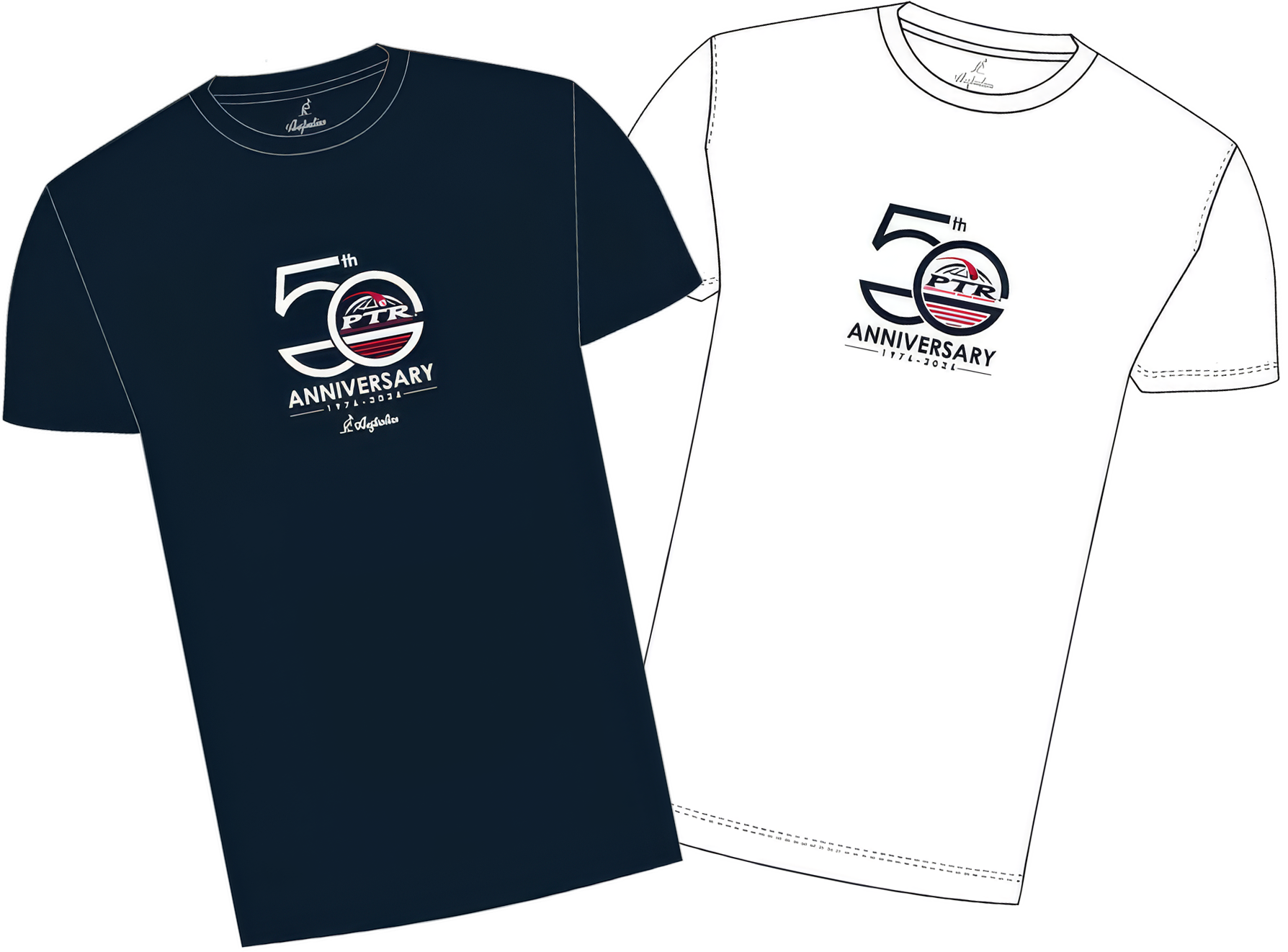 T-shirt celebrativa PTR dei 50 anni